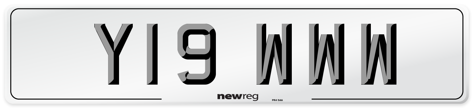 Y19 WWW Number Plate from New Reg